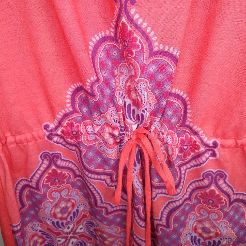PRANA CORAL SAIDA KAFTAN JASMINE BEACH COVER TUNIC - Picture 4 of 8